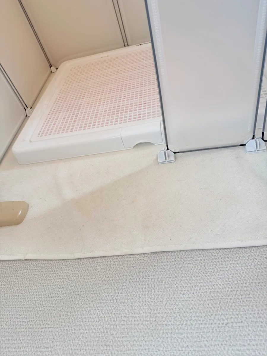 トイレトレーの下に敷いてます。