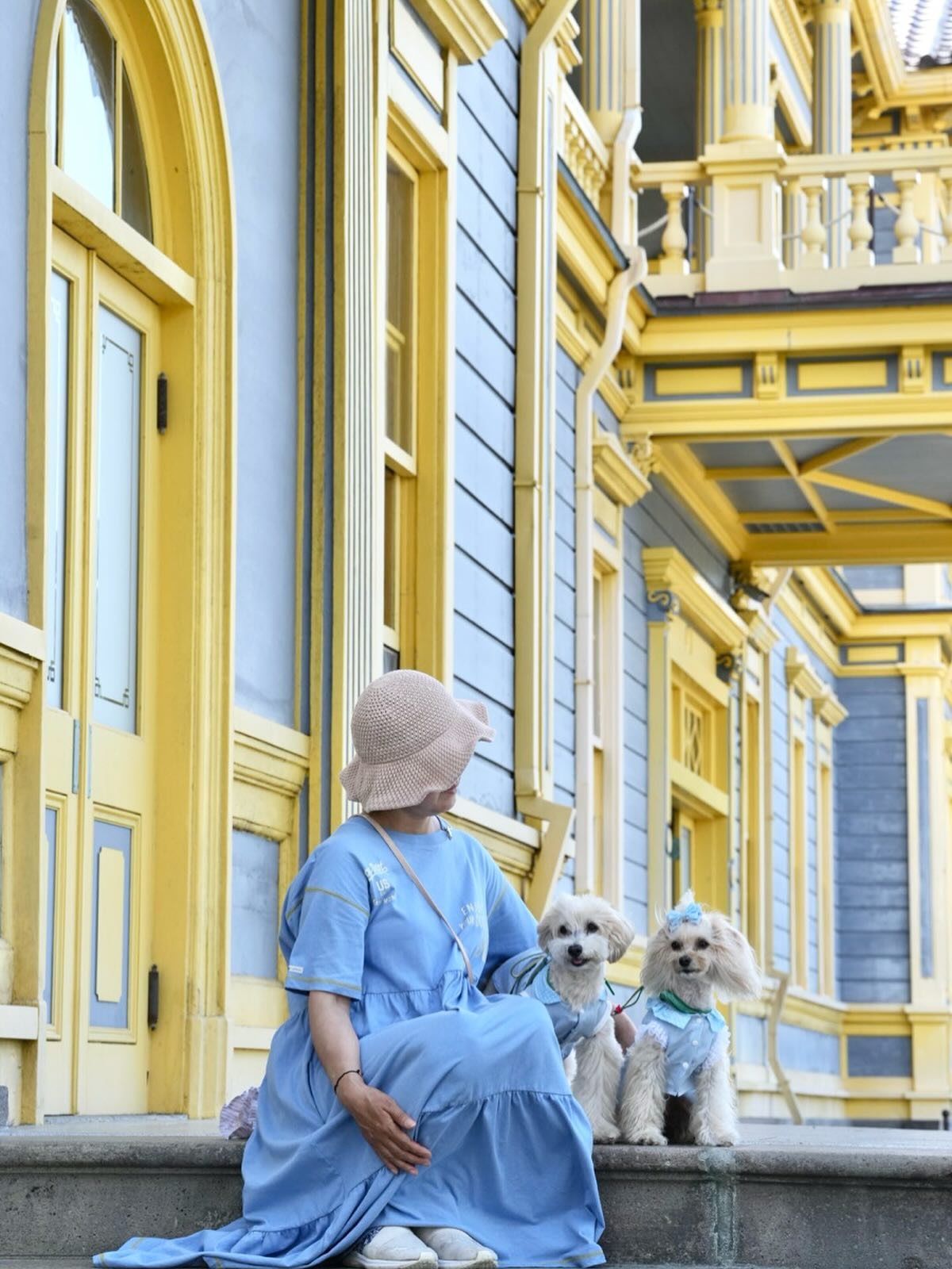 函館🩵レトロ建築💛で親子フォト…